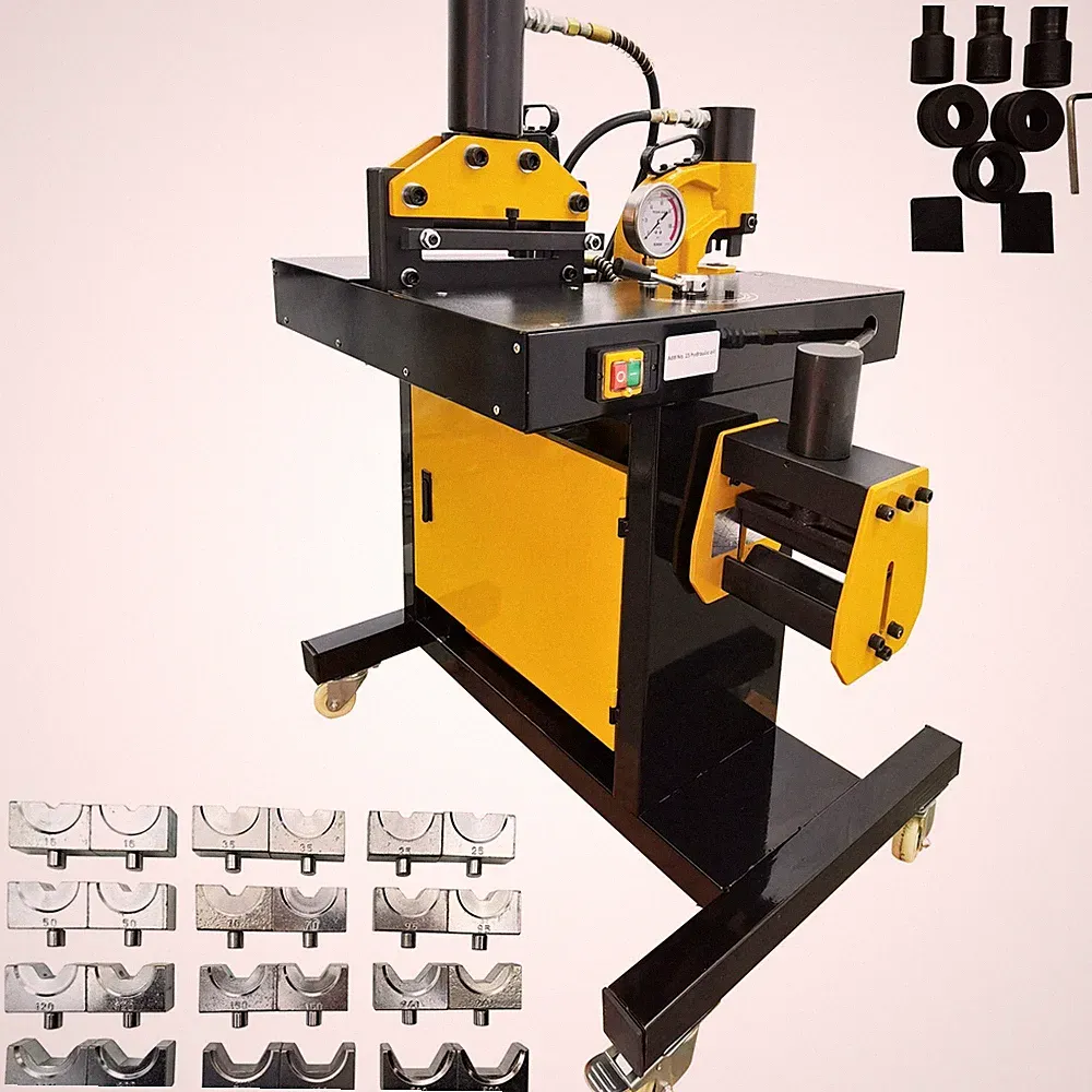 110V 4 in 1 Electric Hydraulic Busbar Processor Bus Processing Machine 750W
