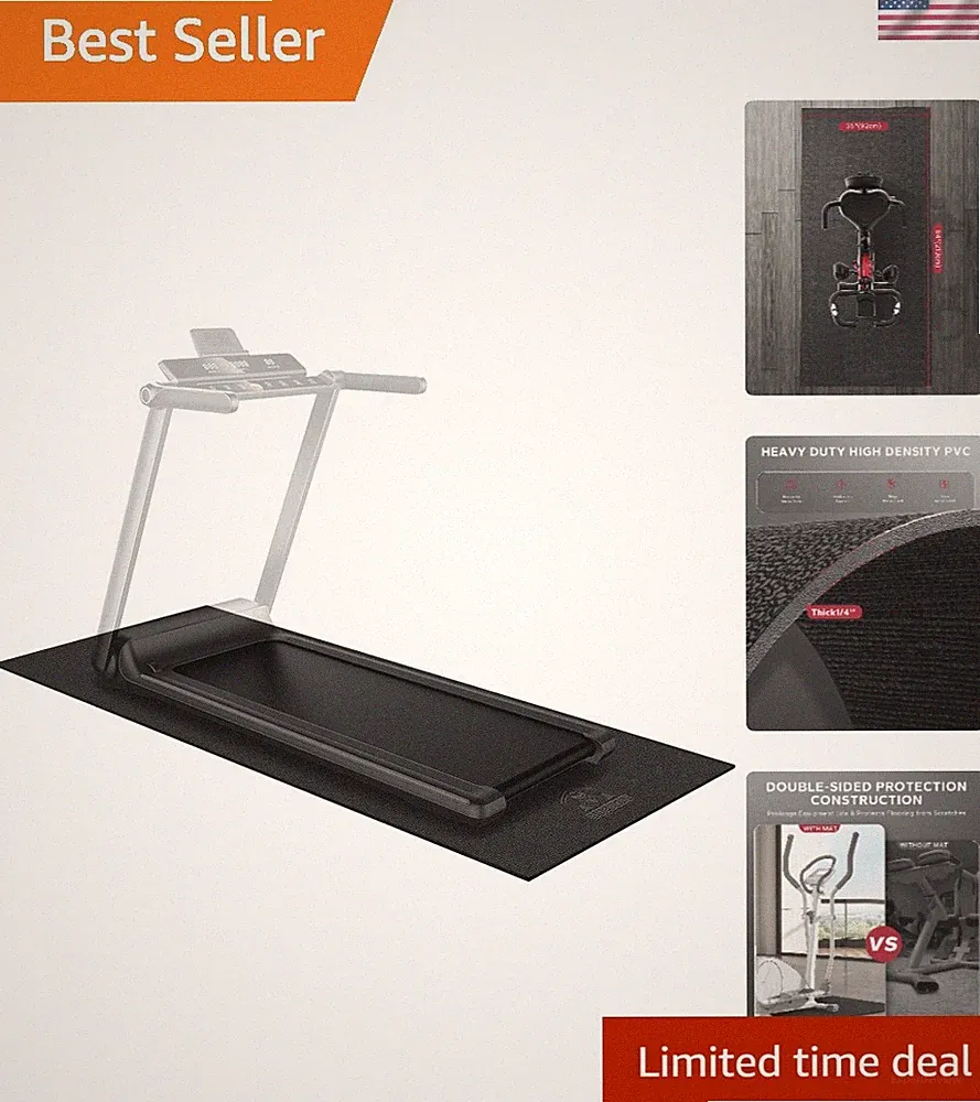 2.5x5/3x6/3x7ft Exercise Equipment Mat, Treadmill, Elliptical, Rowing Machine...