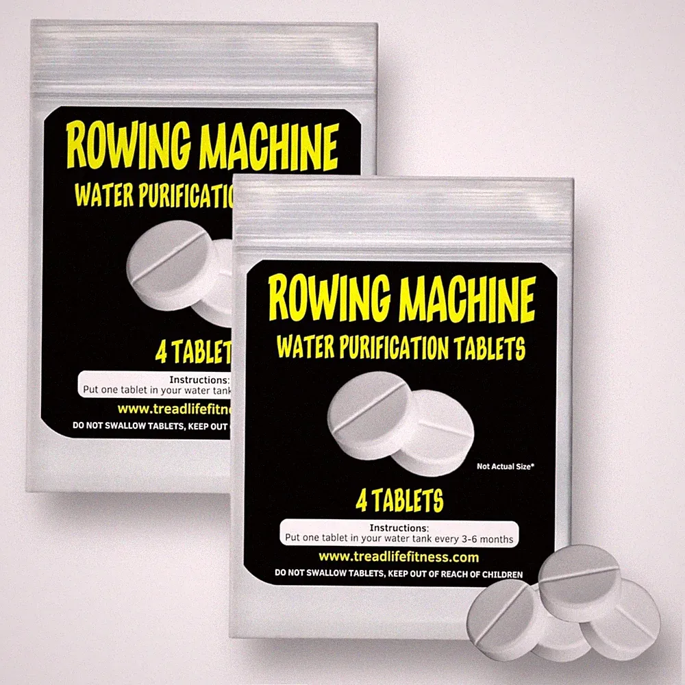 2 x Rowing Machine Water Purification Rower Tank Cleaner (4 Tablets ea pack)