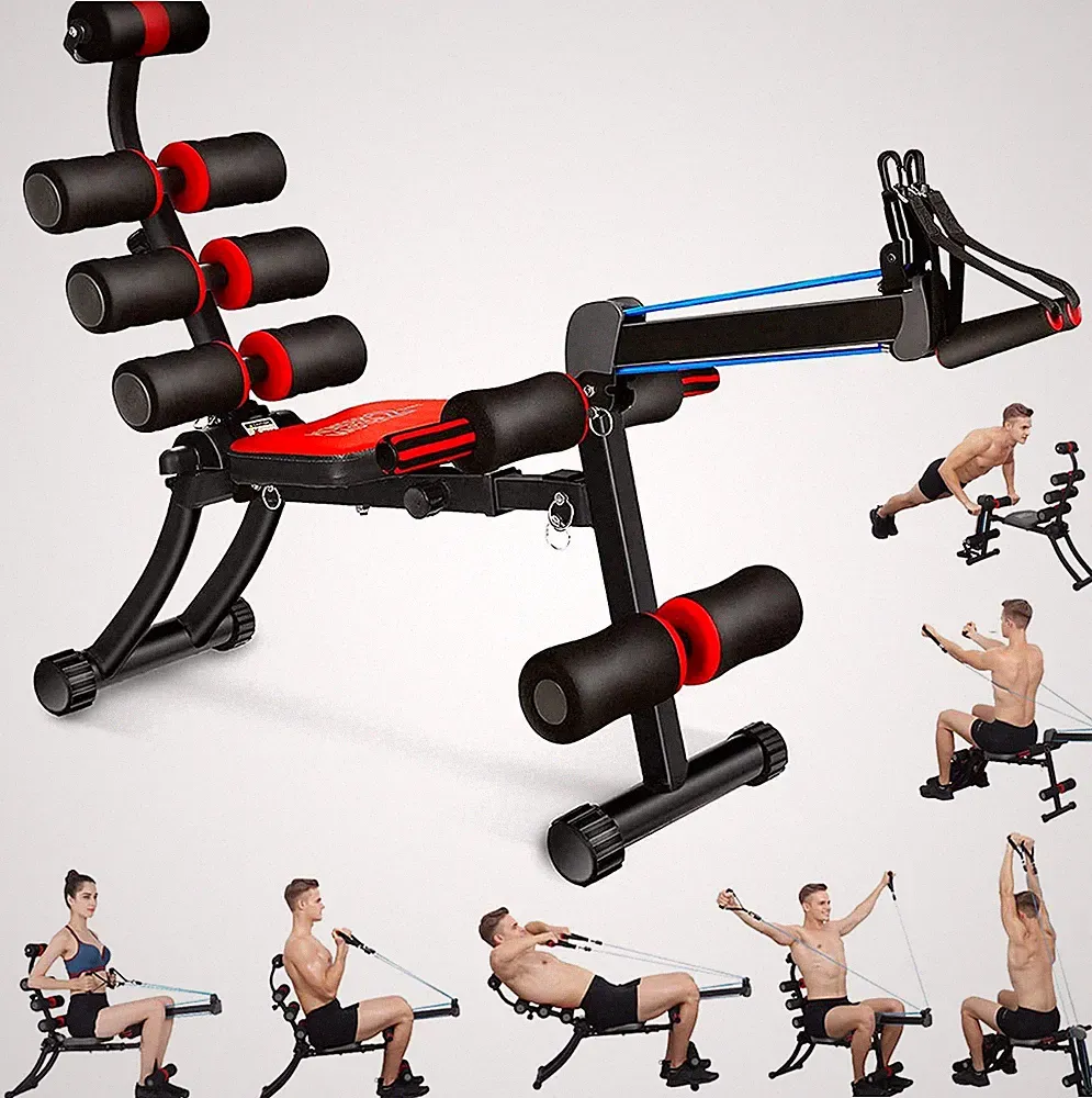 22 in 1 Core Abdominal Workout Foldable Rowing Machine