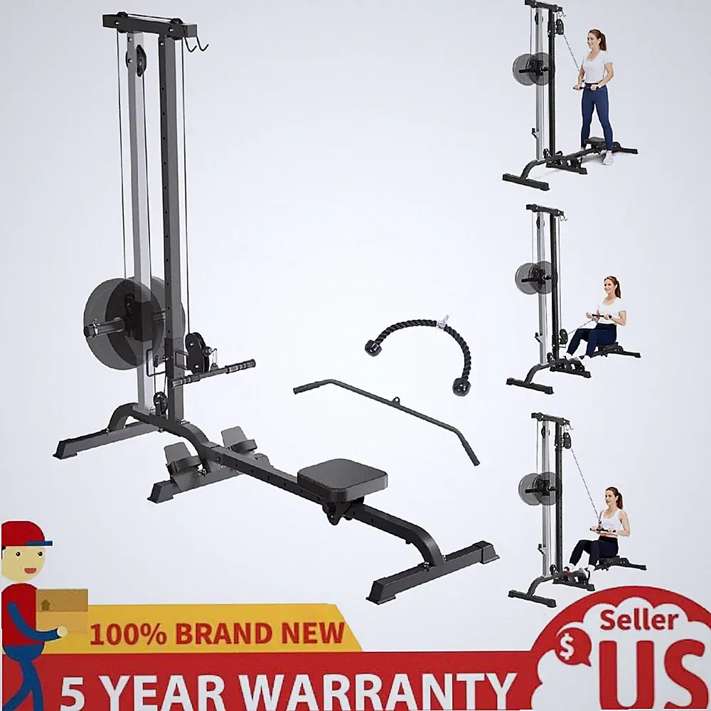 2in1 Rowing & Cable Machine LAT Pull Down Rowing Machine Training for Home Gym