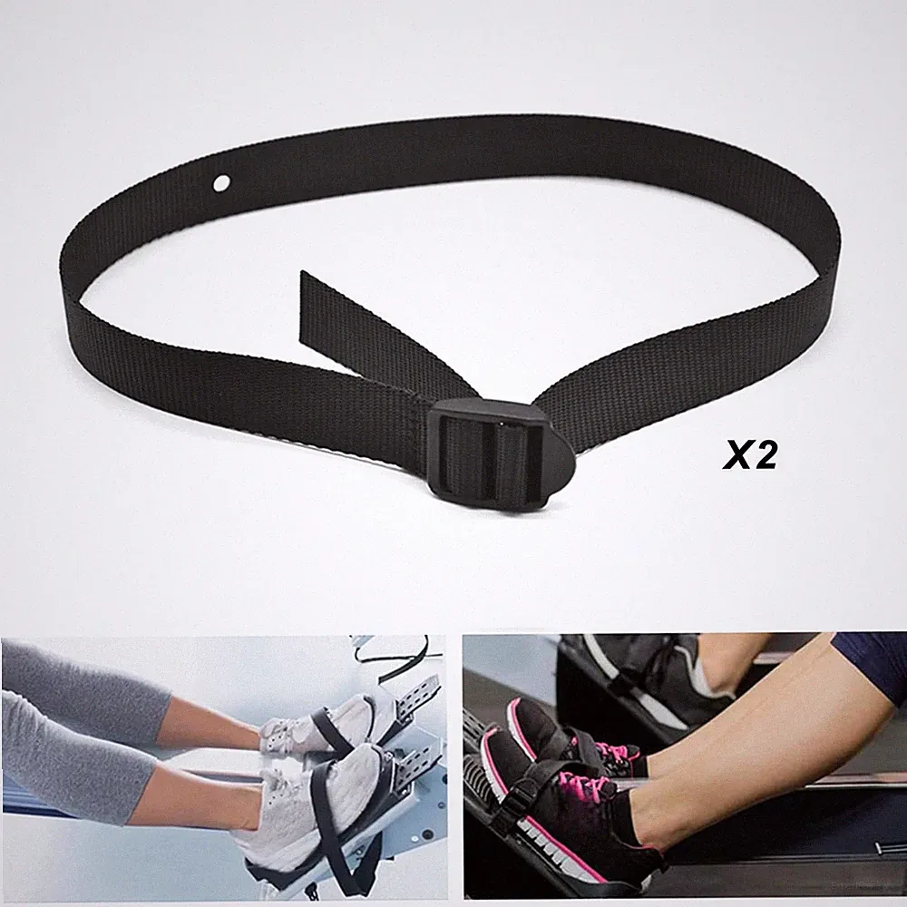 2x Rowing Machine Feet Straps for Gym Portable Fitness Equipment Accessories