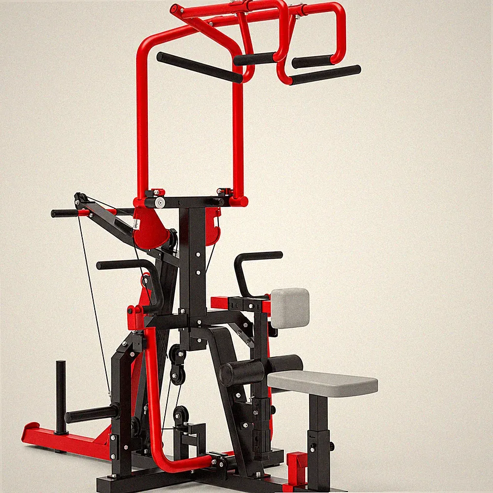 3-in-1 LAT Pulldown Machine Seated Row Tricep Pulley Home Gym Cable Row