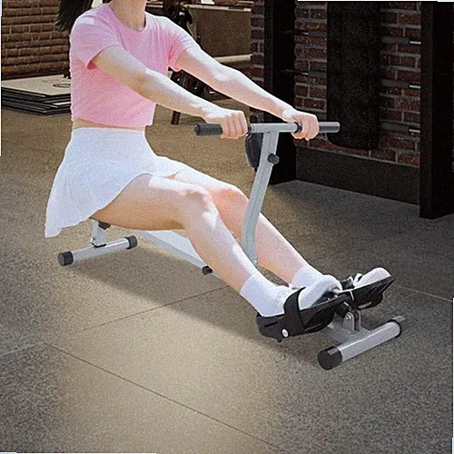 330lbs Foldable Rowing Machine 12 Adjustable Rower W/ Display Screen For Home