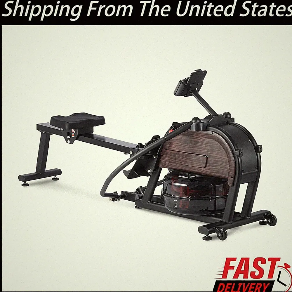 350lb Weigh Dual Magnetic & Water Resistance Rowing Machine Extended Slide Max