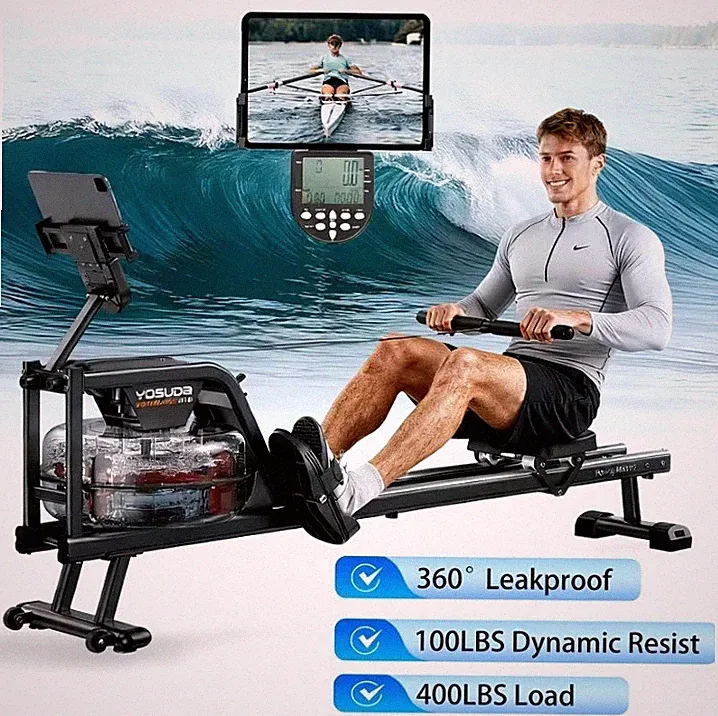 350LBS Heavy-Duty Water Rowing Machine Silent Magnetic WE SHIP OVERSEAS