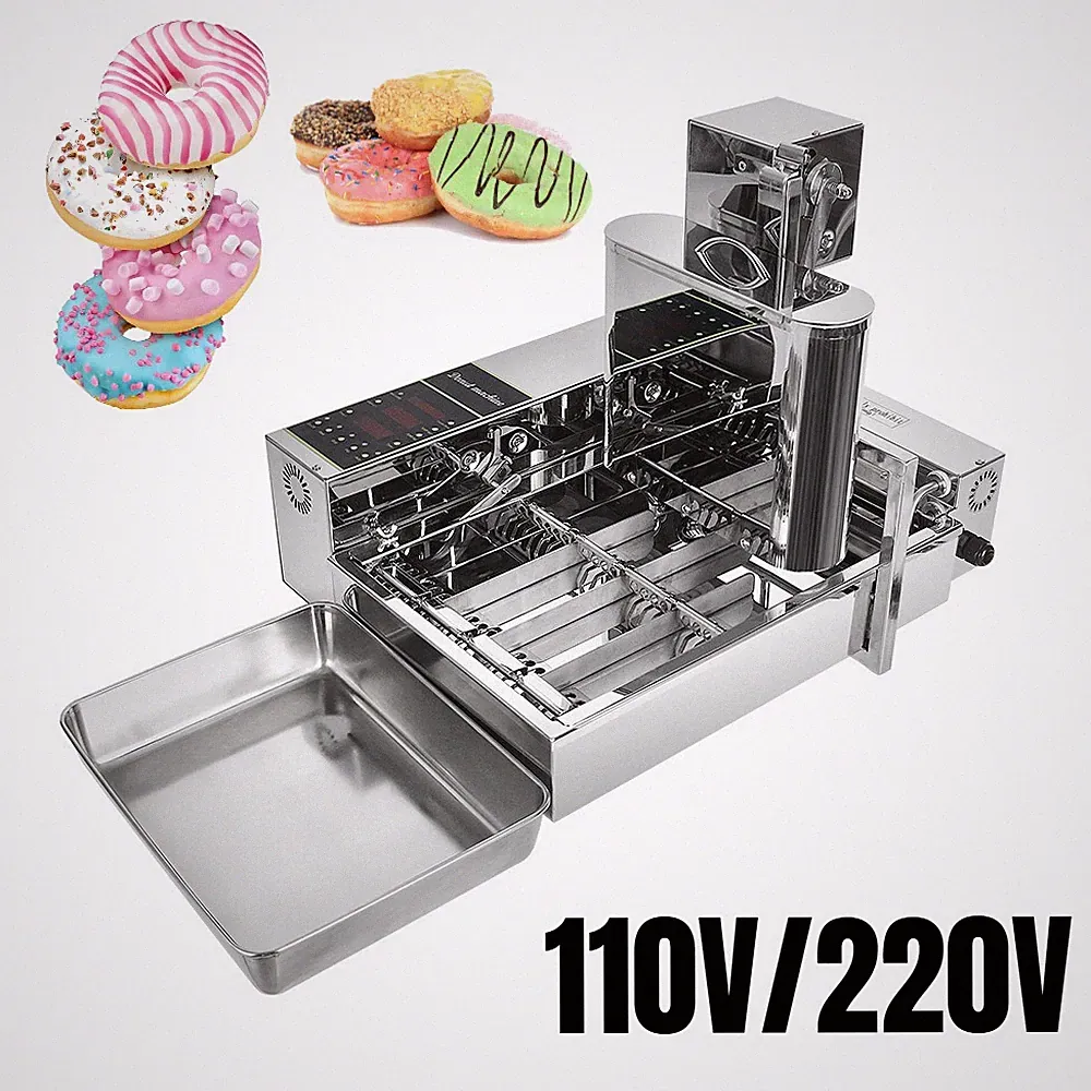 4 Rows 1800pcs/h Commercial Automatic Donut Machine Stainless Steel Doughnut