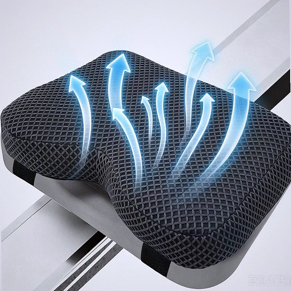 4D Mesh Rowing Machine Cushion for Concept 2, Washable Anti-Slip Seat Pad | 4D A