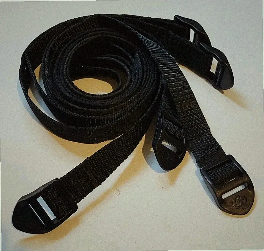 5ea. Lot of Concept 2 Indoor Rower Nylon Foot Straps OEM Black Model D E