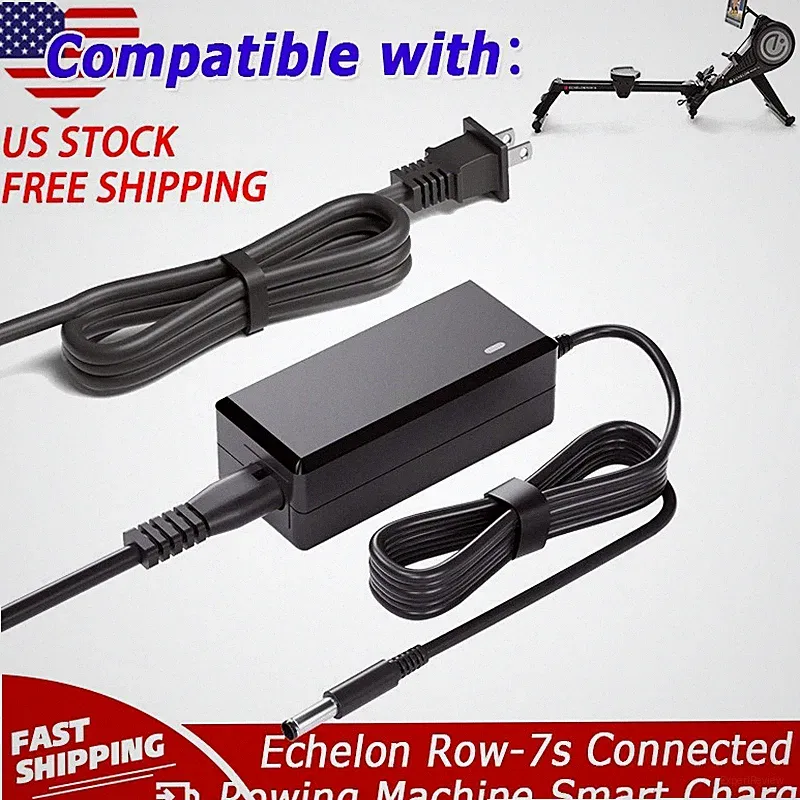 AC/DC Adapter For Echelon Row-7s Connected Rowing Machine Smart Rower ECH-ROW-7S