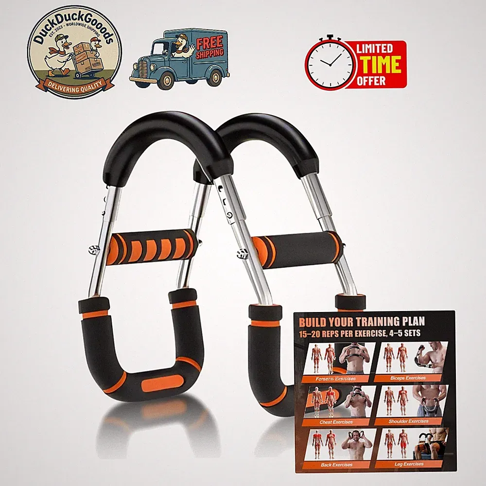 Adjustable Power Twister Bar for Chest and Arm Workouts - Portable Fitness Gear