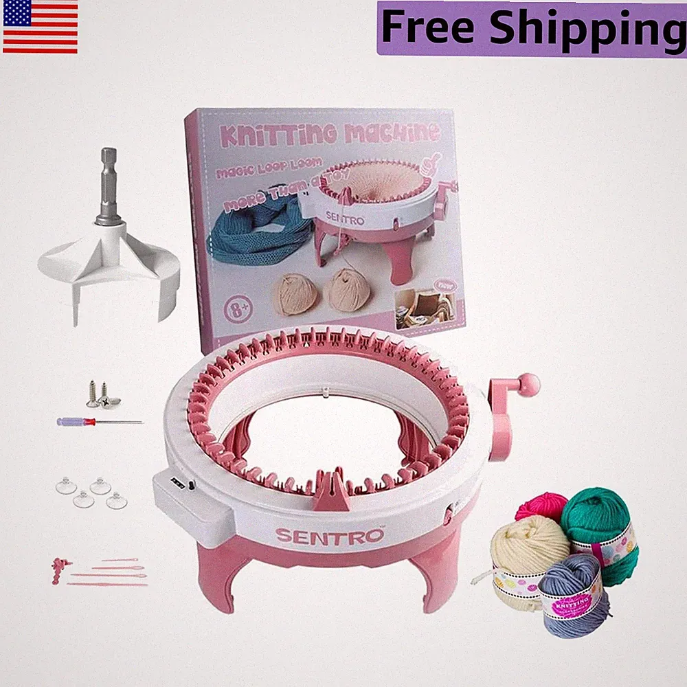 Automatic Knitting with SENTRO 48 Needles Loom - Perfect for Beginners & Pros