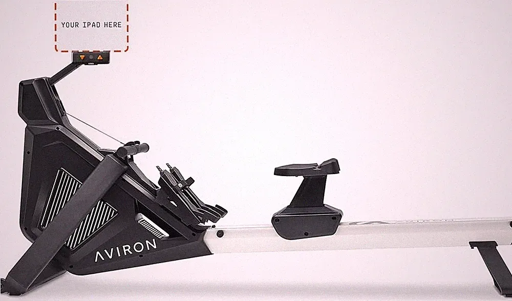 Aviron Strong Go Rower, Slightly Used, Black, 84in L, 27in W, and 48in H
