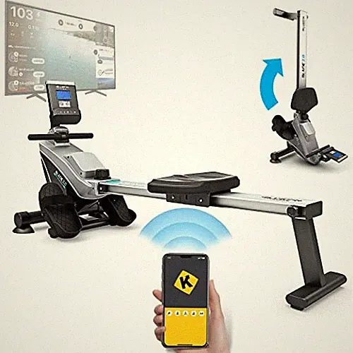 BLUEFIN FITNESS ROWER MACHINE BLADE HOME GYM FOLDABLE MAGNETIC - Scratch & Dent