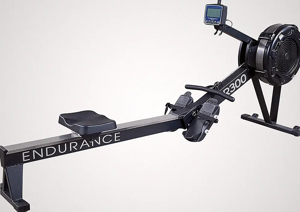 Body-Solid R300 Air Rower | Cardio + Full-Body Indoor Rowing Machine