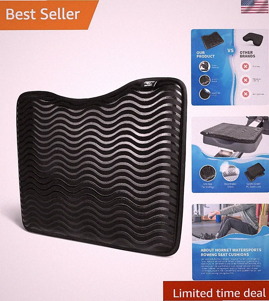 Comfort-Optimizing Anti-Slip Seat Pad for Concept 2 Rowers - Durable & Effective