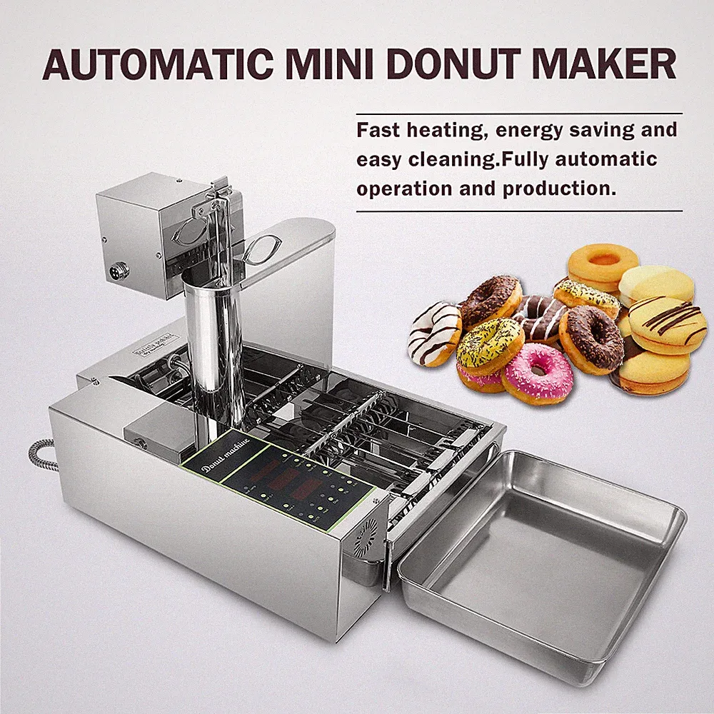 Commercial Automatic Donut Machine Electric Chocolate Doughnut 4 Rows 2000W