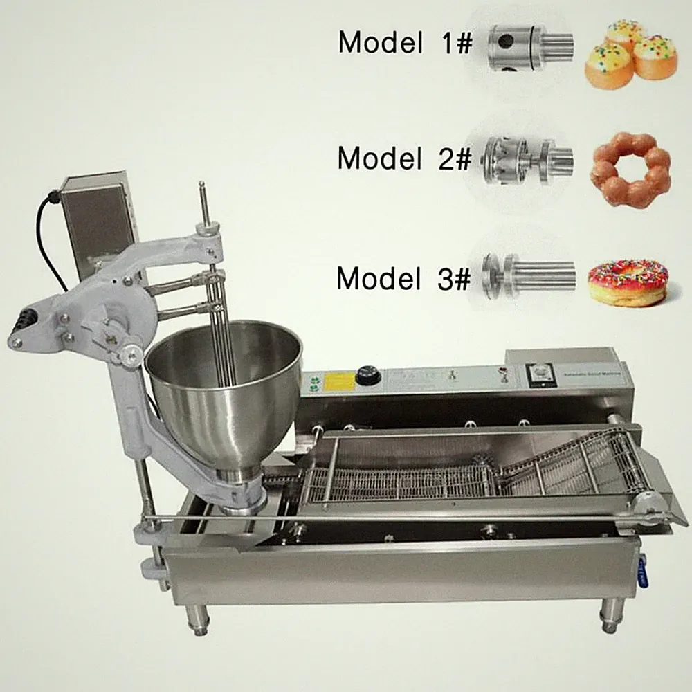 Commercial Double Row Donut Maker Making Machine With 3 Sets Free Flower Molds