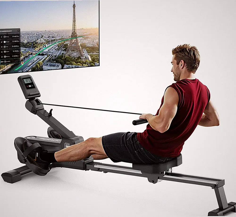 Compact Foldable Magnetic Rowing Machine with 16 Levels & 350 LBS Capacity