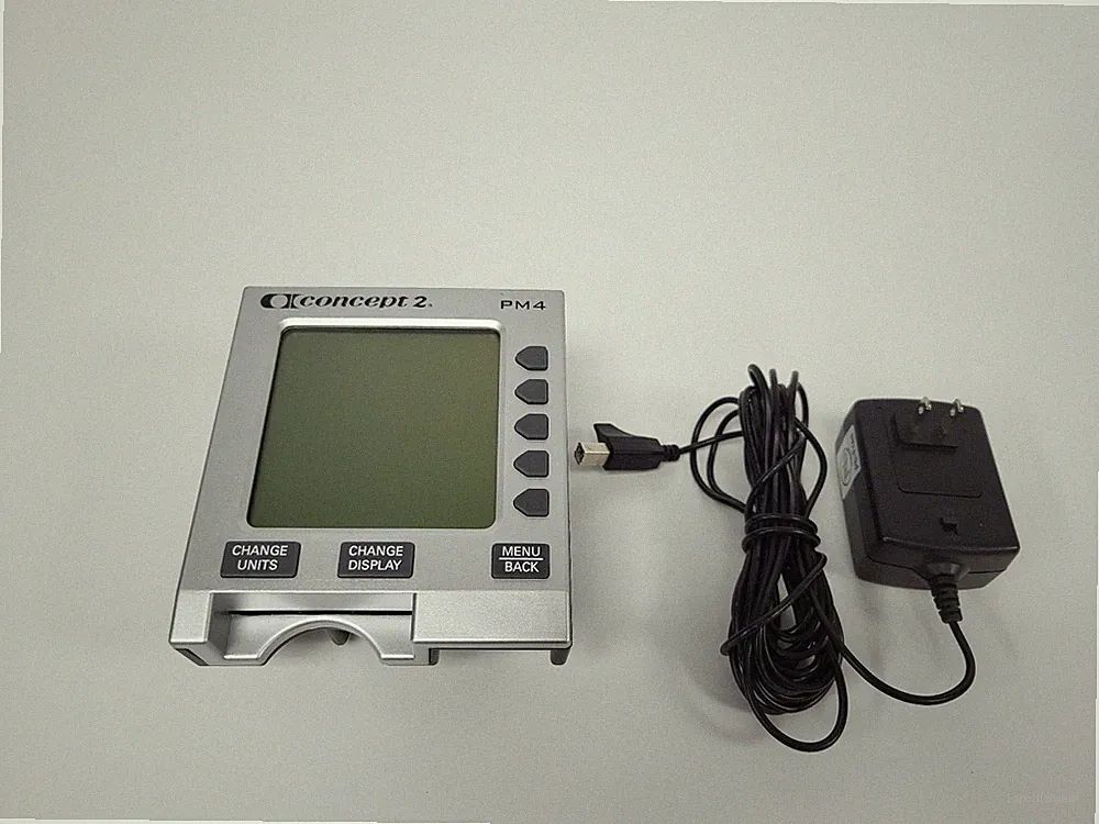 Concept2 PM4 Performance Monitor for Rowing Machine with Power Adapter