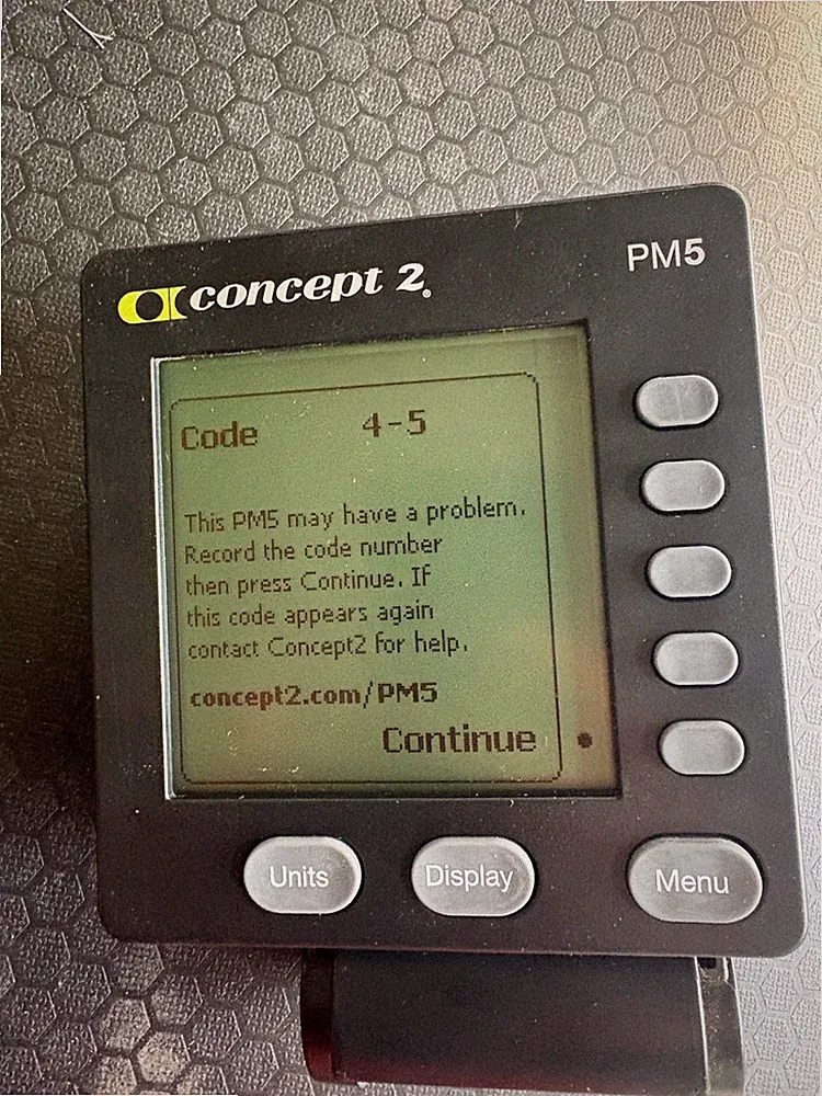 Concept2 PM5 Performance Monitor – Parts/Repair – Stuck Buttons – Display Works