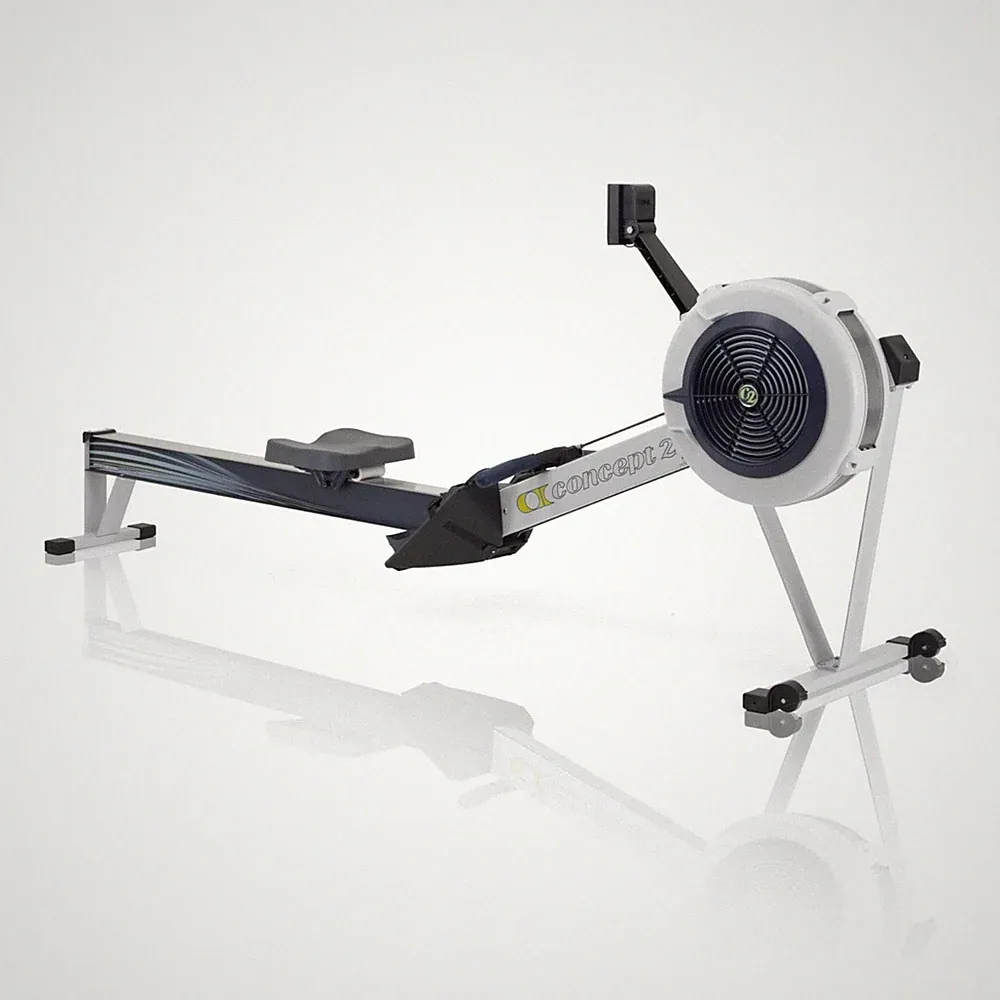 Concept2 Rowerg Light Gray with PM5 Monitor, Device Holder