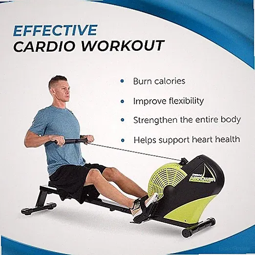 CRYPTO GREEN / BLACK - STAMINA ATS AIR ROWER | ROWING MACHINE | LCD MONITOR