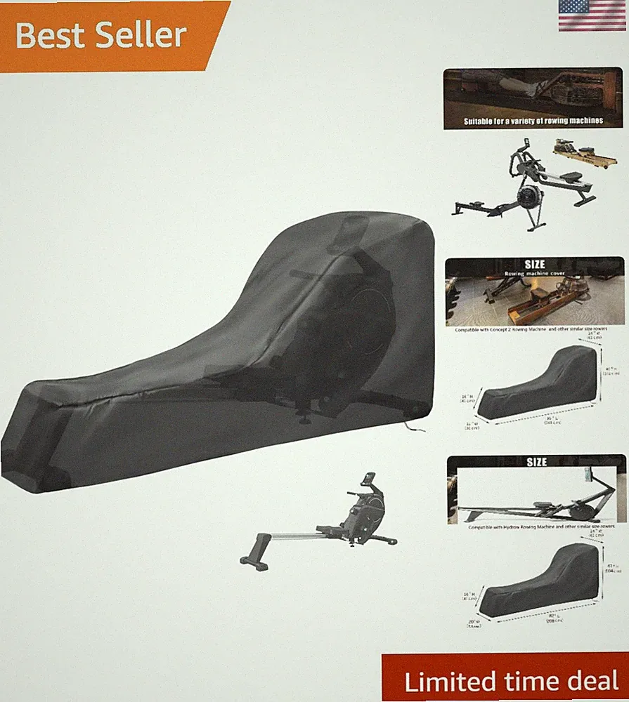 Durable Oxford Fabric Rowing Machine Cover - Lightweight & Dustproof Size 95" L