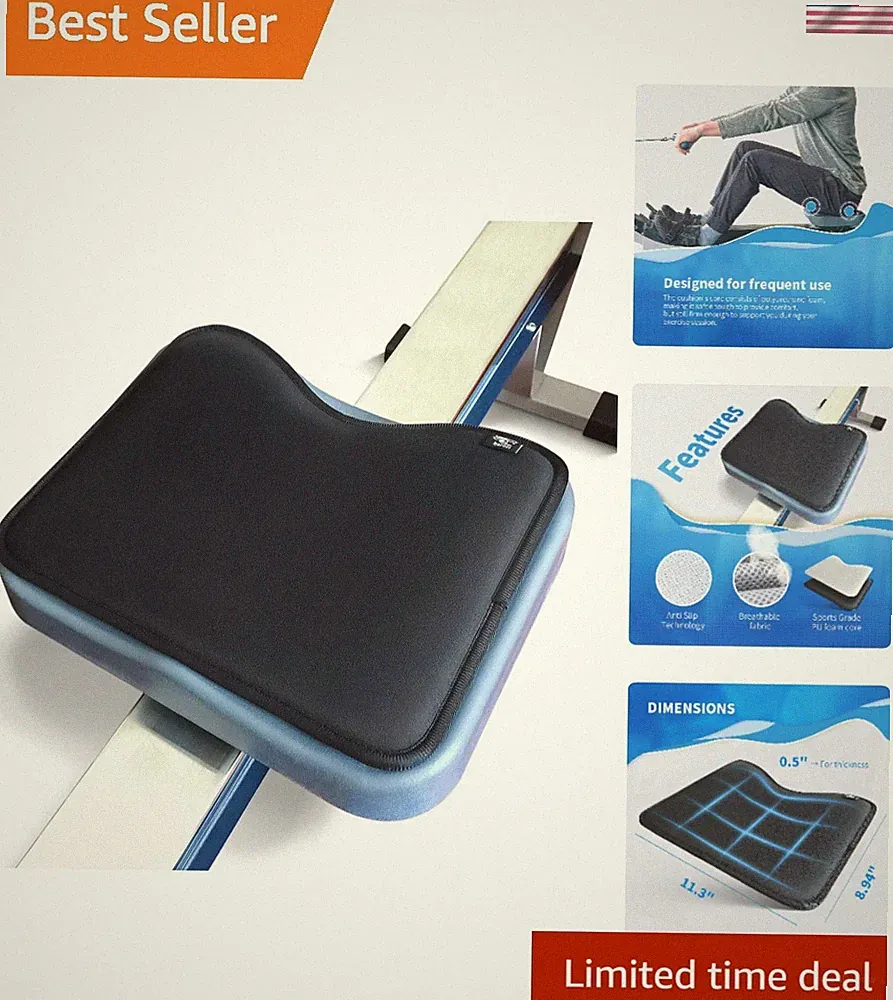 Durable Polyester Rowing Machine Seat Cushion - Anti-Slip for Intense Workouts