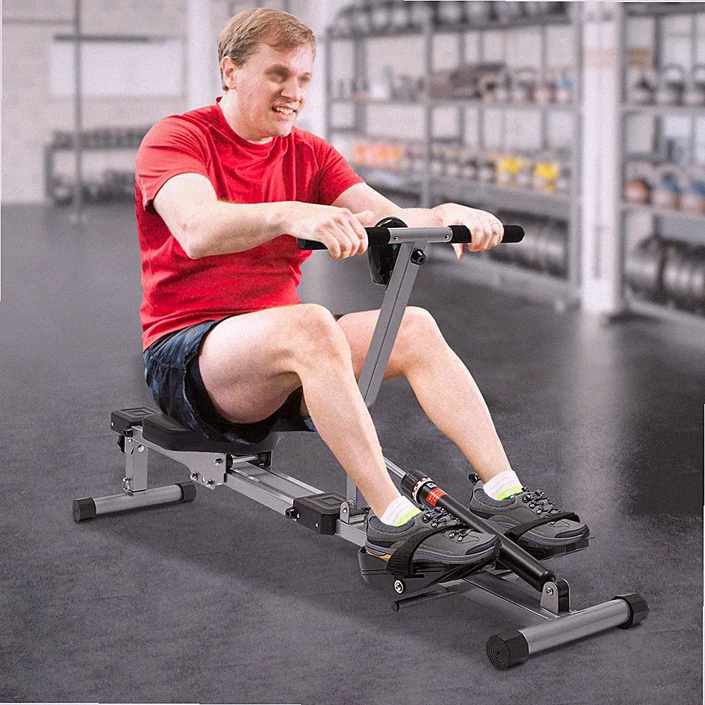 Exercise Rowing Machine Rower Foldable Hydraulic Resistance Home Gym SALE