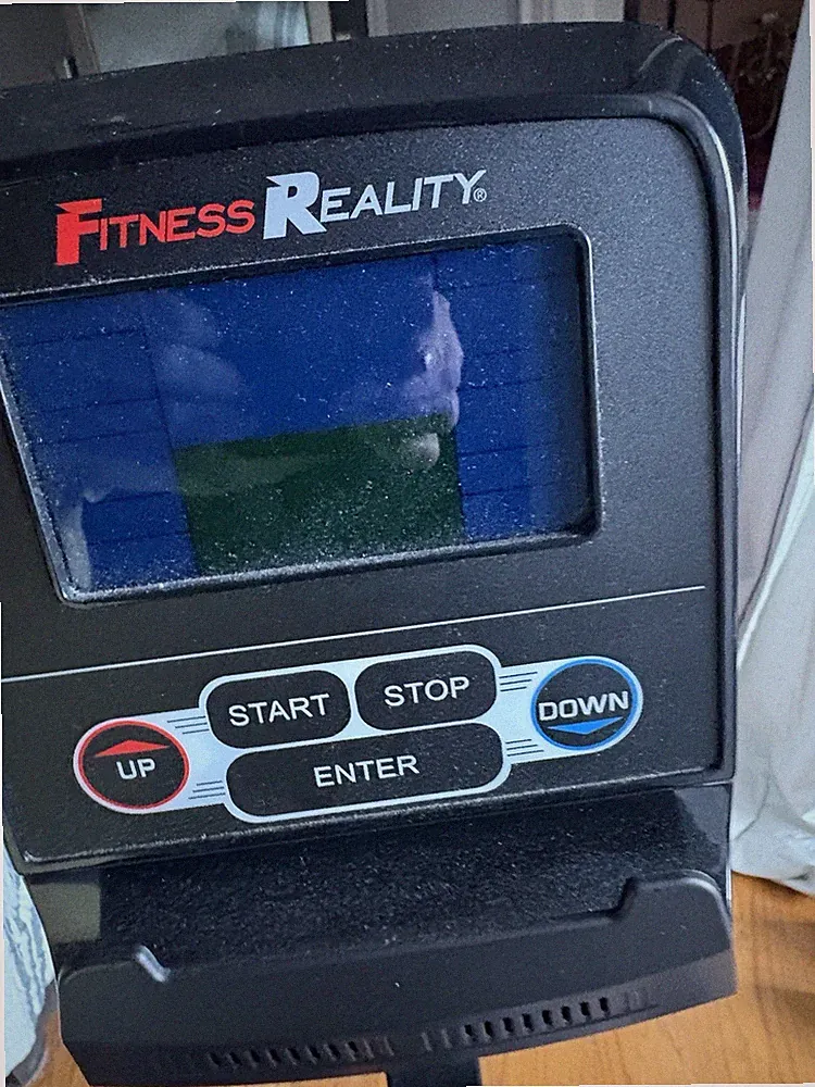 FITNESS REALITY Rowing Machine w/ LCD Monitor, Adjustable Seat, Pedals Black