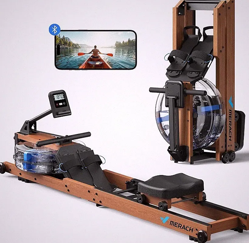 Foldable Immersive Water Rowing Machines for Home with 400LBS Weight Capacity