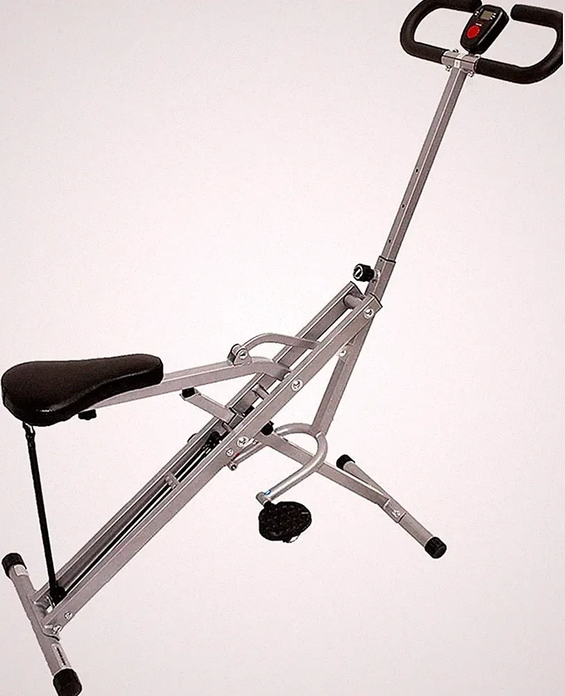 Foldable Rowing Machine & Squat Trainer – Home Gym Fitness Equipment