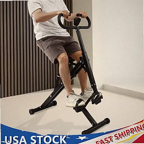 Foldable Squat Assist Trainer Home Gym Machine with LCD Display