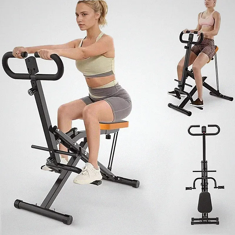 Foldable Squat Machine for Women,Glutes Workout Machines with LCD Display & Adju