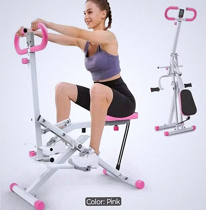Foldable Squat Machine - Row & Ride Glutes Exerciser Thighs Ab Home Gym Workout