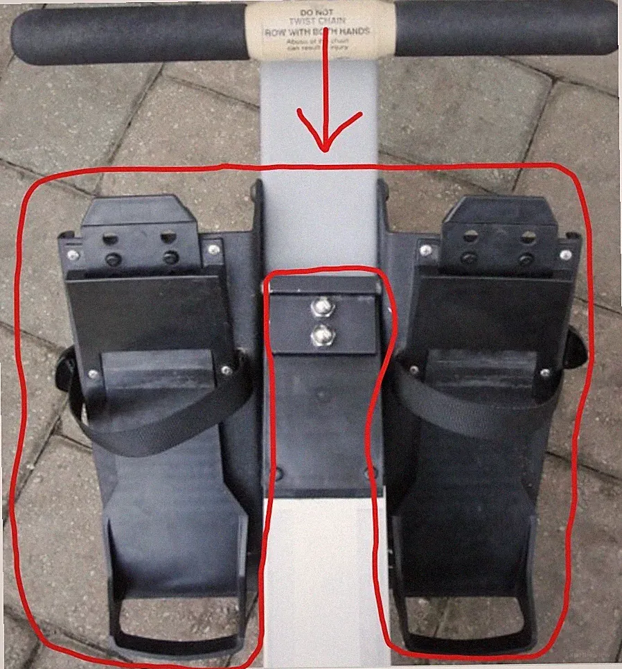 FOOT FEET REST ASSY for CONCEPT 2 II MODEL C INDOOR ROWER ROWING MACHINE