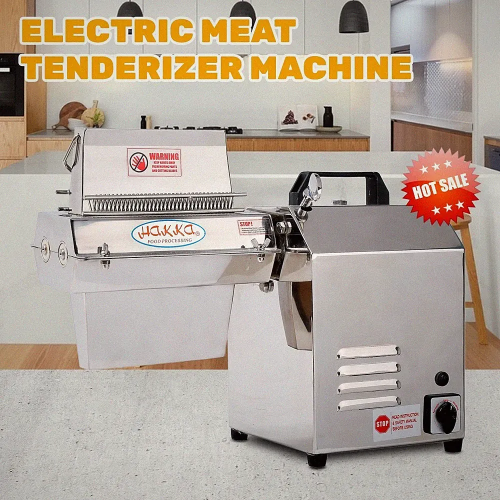 Hakka Commercial Meat Tenderizer Electric 7" Stainless Steel Tenderizer Machine