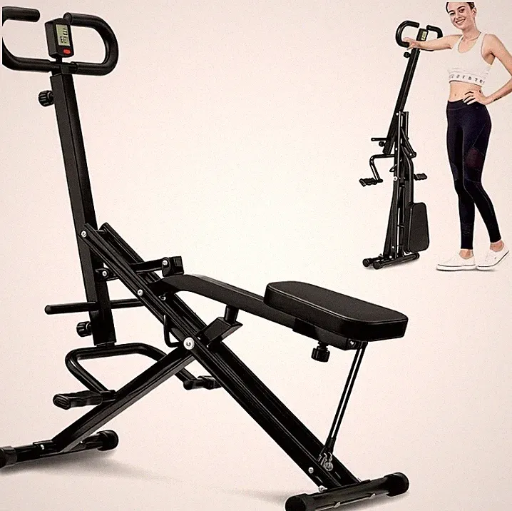 HEAVY DUTY 2-in-1 Super Easy Squat Rowing Machine 330 Load WE SHIP OVERSEAS