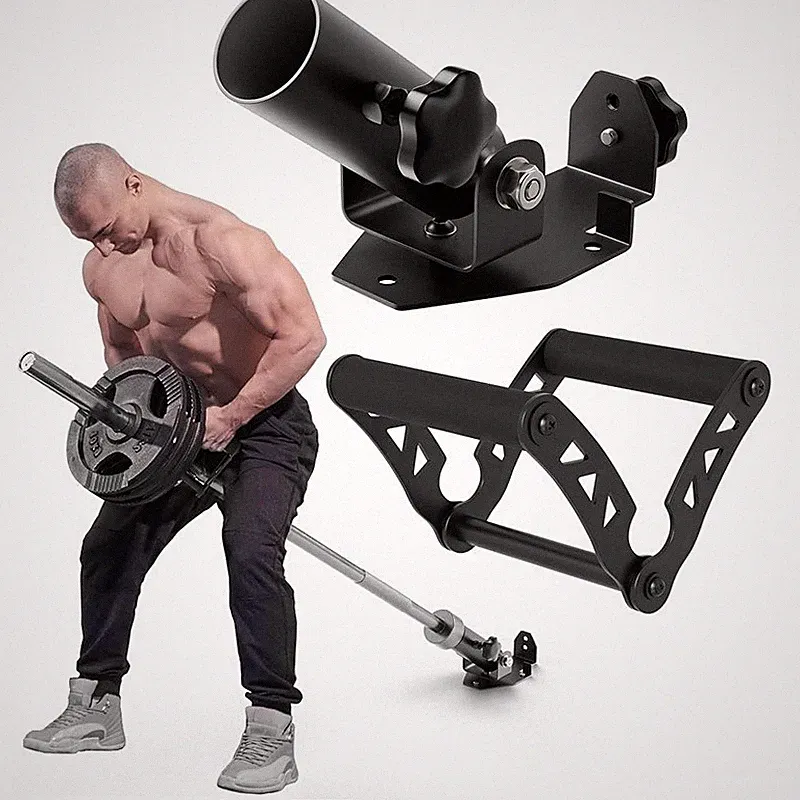 Heavy Duty T Bar Row Landmine Attachment Compact Home Gym Workout Solution New