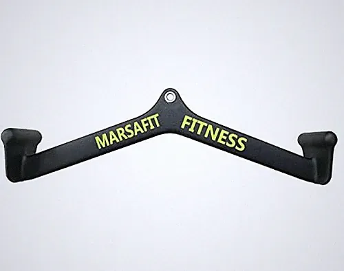 Home Gym Fitness Rowing T-bar V-bar Pulley Cable Machine Attachments Bicep Cu...