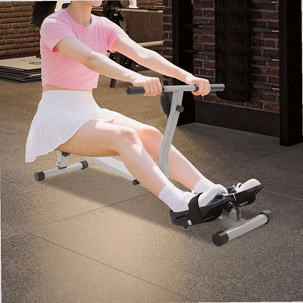 Home Rowing Machine Foldable Rowing Exercise Machine 12 Force Level Adjustable