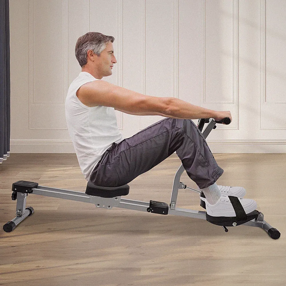 Home Rowing Machine Foldable Rowing Exercise Machine Hydraulic Rowing Machine