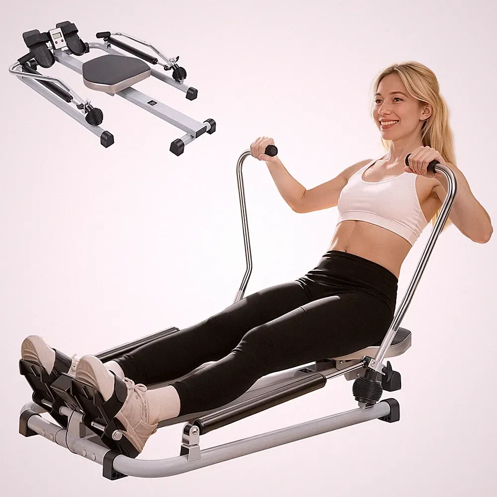 Home Rowing Machine Hydraulic Rower Quiet Rowing Machine for Exercise Fitness
