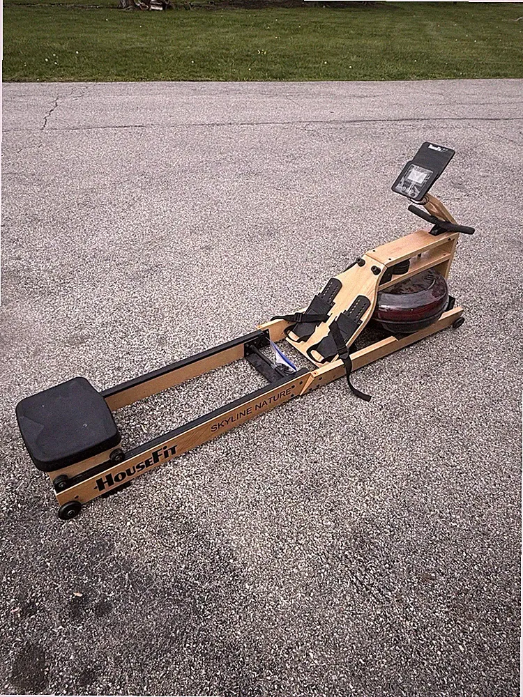 HouseFit Skyline Nature Water Rowing Machine Wood Row Ergometer Fitness