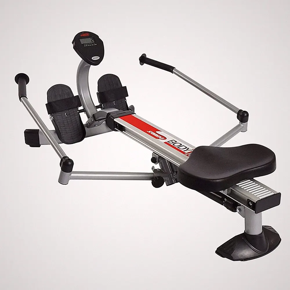 Hydraulic Rowing Machine, BodyTrac Glider with Cylinder Resistance, 250 Lbs