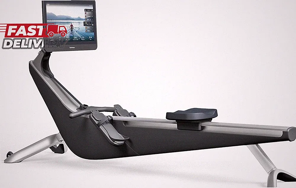 Hydrow Origin Rowing Machine with Immersive 22" HD Rotating Screen - Stows Uprig