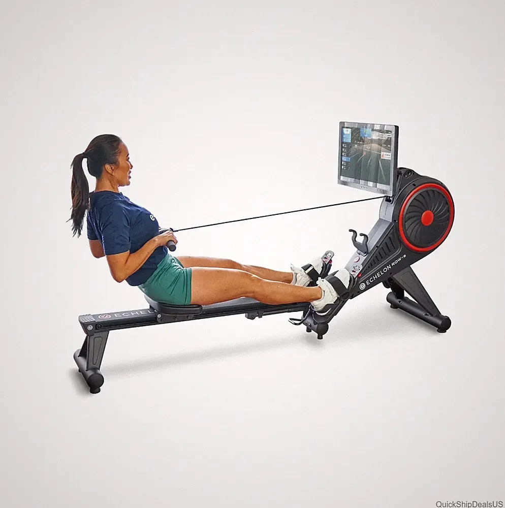 Indoor Rowing Machine 22 Inch Rotating HD Touchscreen Magnetic Resistance
