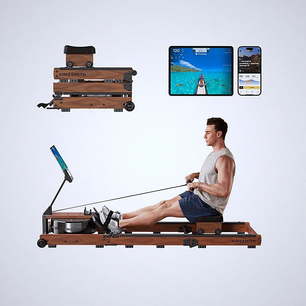 KINGSMITH Rowing Machines for Home Foldable, Compact Row Machine, 400LB & 350...