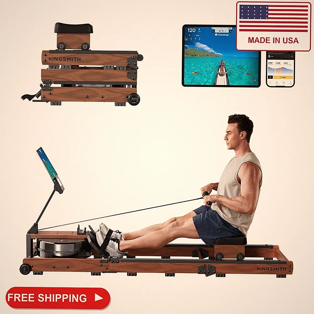 KINGSMITH WR3L Water Rowing Machine, Foldable